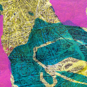 Irish Muffin Cookies by Kathy Cornwell  Image: Detail of Irish Muffin Cookies, a fine art monotype by artist Kathy Cornwell