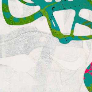 Kissy Kissy by Kathy Cornwell  Image: detail image of Kissy Kissy collage