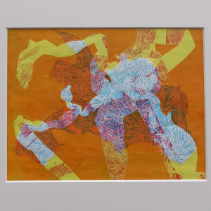 Love Parallelogram by Kathy Cornwell  Image: Love Parallelogram has been professionally matted. Matted size is 20.625in x 25.125in