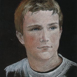 Portrait of Teenage Boy by Elizabeth Stathis 