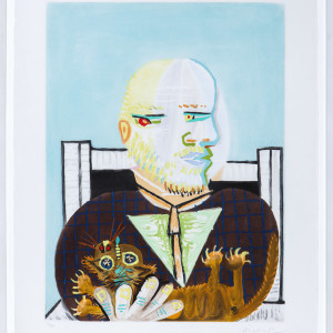 Vollard et son chat / Portrait of Ambroise Vollard with His Cat by Pablo Picasso