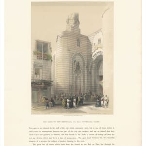 The Gate Of The Metwalis, Or Bab Zuweyleh, Cairo by David Roberts