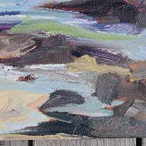 Crashing Waves At Tuross by Wendy Jagger  Image: detail signature