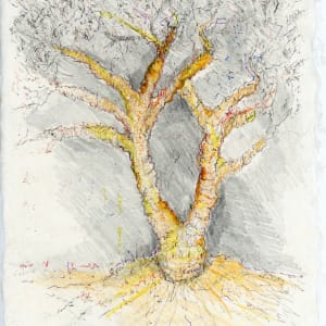 Straw Wrapped Tree.sketch.01 by Mary Higgins