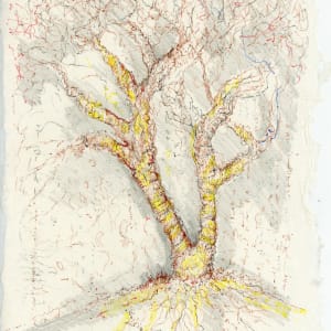 Straw Wrapped Tree.sketch.02 by Mary Higgins