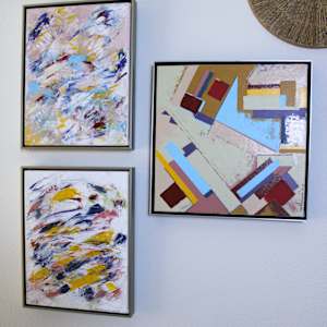 Eudiamodia by Rita Schoonmaker  Image: Framed, shown with 2 other pieces