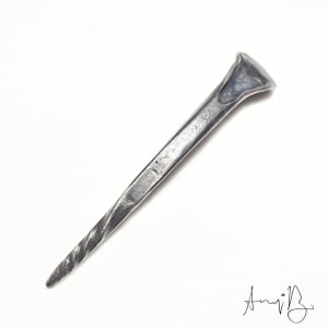Forged Steel Hair Stick (Chorus Small) - $35.00 by Annalisa Barron