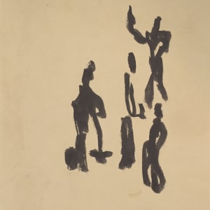 (Four Ink Figures (by Richard Morrison?) by Unknown Unknown