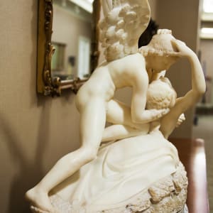 Psyche Revived by Cupid's Kiss by After Antonio Canova