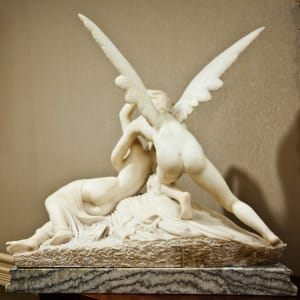 Psyche Revived by Cupid's Kiss by After Antonio Canova