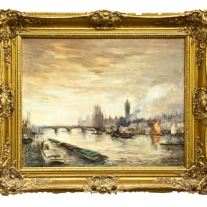 Thames landscape by M.T. Randell