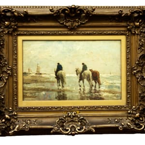 Horses on Shoreline by Evert Pieters