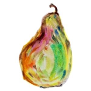 Pear Study II by Margaret Galvin Johnson