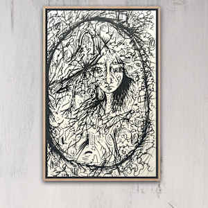 Staring into the bark, I encounter my wild soul once again by Nicole Sylvia Javorsky 