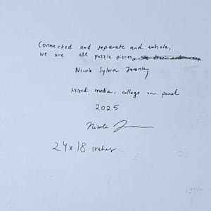 Connected and separate and whole, we are all puzzle pieces by Nicole Sylvia Javorsky 