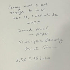 Seeing what is and through to what can be, what will be by Nicole Sylvia Javorsky 