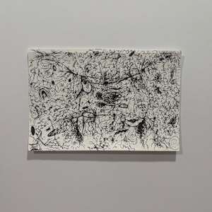 The black hole bug-bee bops across space, time, everything, nothing, the borderlines, spaces between, time overlapping by Nicole Sylvia Javorsky 