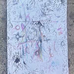 Staring into the grand abyss, can it be? there is play here too, joy? humor? hmm by Nicole Sylvia Javorsky 
