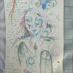 details in the fabric, a stubborn soul trying to make gumdrops of lemon oh so bitter and so sweet by Nicole Sylvia Javorsky 
