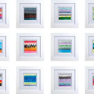 Stripes Four by Kathy Ferguson  Image: Complete framed Series