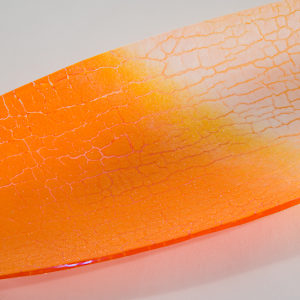 Orange Crackle Ellipse by Steve Immerman 