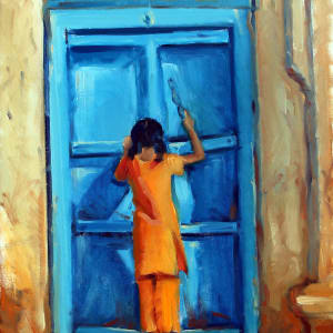 BLUE DOOR by Julia Solazzo Art