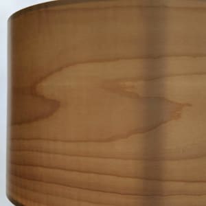Snowdrop I by Tim Carney  Image: Detail of handmade maple wood veneer shade