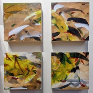 Wild Geese in Flight (polyptych) by Maureen Shaughnessy