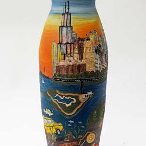 Over the Chicago Skyline by Jayne King