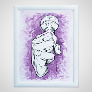 Blue Mic by Alexis Moulds