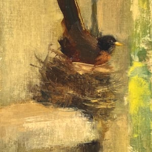 Nesting Robin by Lamya Deeb