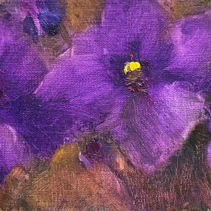 Violets 1 by Lamya Deeb