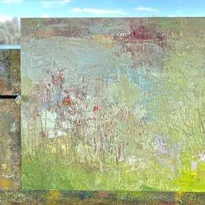 Pond's Edge at Midday by Lamya Deeb 