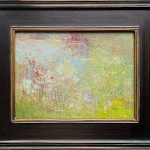 Pond's Edge at Midday by Lamya Deeb 