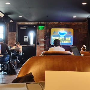 Coffee House 7-30-23 by Paul Shain  Image: The scene.