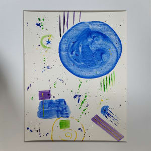 Blue Orb by Paul Shain  Image: In mat 20" x 16"