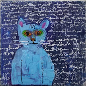 Sky Blue Cat by Paul Shain