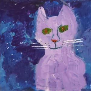 Mauve cat by Paul Shain 