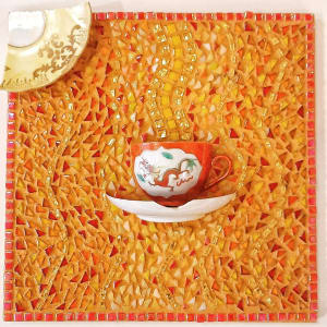 Tea Cup Mosaic by Emily Stevens