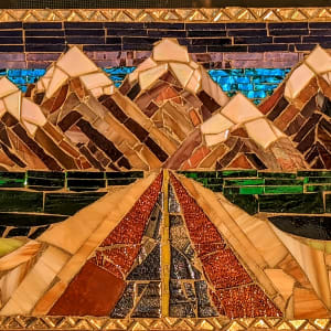 Mountain Landscape Mosaic by Emily Stevens