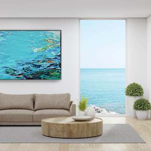 Flowing Stream to Monet by Tammy Keller Contemporary Art 