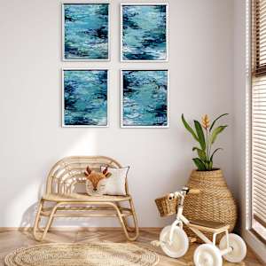 Monet Ripples I - IV by Tammy Keller Contemporary Art 