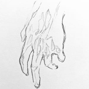 Hand Study 2021 by Lex R. Thomas