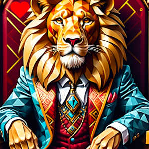 LEO - KING OF HEARTS by Linda Leftwich
