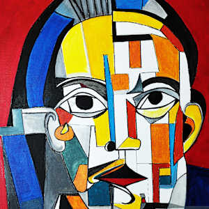 GABRIEL ABSTRACTED by Linda Leftwich