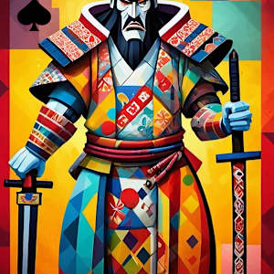 SAKAMOTO - JACK OF SPADES by Linda Leftwich