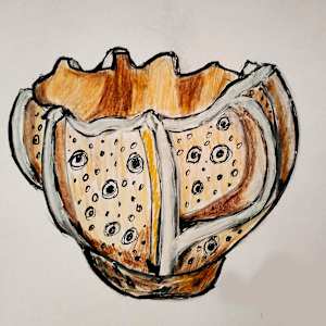 SPONGE POT by Linda Leftwich, Image 1.