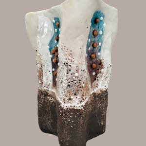 STAR FISH SKIN POT by Linda Leftwich