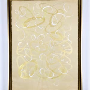 Golden layer calligraphy by Melissa McDonough-Borden  Image: Framed