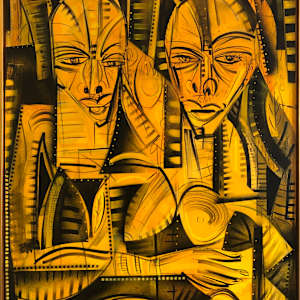 Tapestry Series - acrylic on unstretched canvas by SHAWN SKEIR 